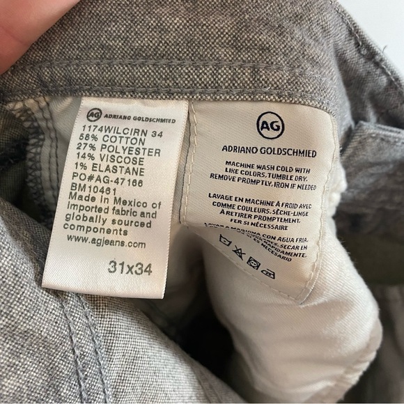 Adriano Goldschmied AG Gray The Graduate Tailored Leg Jeans 31x34 - Picture 6 of 6